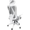 ΚΑΡΕΚΛΑ ΓΡΑΦΕΙΟΥ MEXER HM1195.02 ΓΚΡΙ MESH-PP ΒΑΣΗ-ΣΚΕΛΕΤΟΣ ΛΕΥΚΟΣ 68x70x136Υεκ.