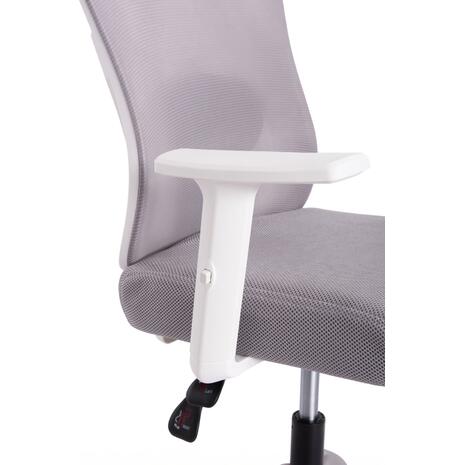 ΚΑΡΕΚΛΑ ΓΡΑΦΕΙΟΥ MEXER HM1195.02 ΓΚΡΙ MESH-PP ΒΑΣΗ-ΣΚΕΛΕΤΟΣ ΛΕΥΚΟΣ 68x70x136Υεκ.