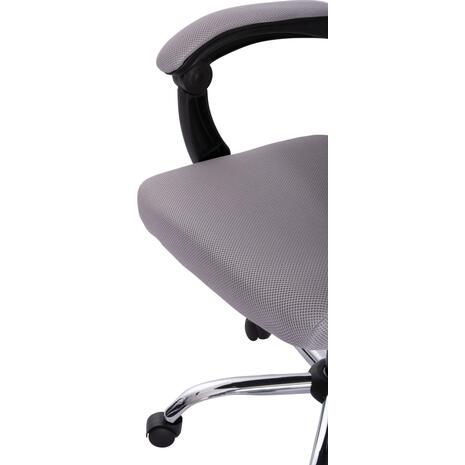 ΚΑΡΕΚΛΑ ΓΡΑΦΕΙΟΥ CRONER HM1196.02 ΓΚΡΙ MESH-ΜΕΤΑΛ.ΒΑΣΗ 58x67x124Υεκ.