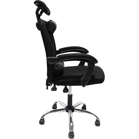 ΚΑΡΕΚΛΑ ΓΡΑΦΕΙΟΥ CRONER HM1196.01 ΜΑΥΡΟ MESH-ΜΕΤΑΛ.ΒΑΣΗ 58x99x120Υεκ.