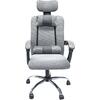 ΚΑΡΕΚΛΑ ΓΡΑΦΕΙΟΥ CRONER HM1196.02 ΓΚΡΙ MESH-ΜΕΤΑΛ.ΒΑΣΗ 58x67x124Υεκ.