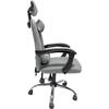 ΚΑΡΕΚΛΑ ΓΡΑΦΕΙΟΥ CRONER HM1196.02 ΓΚΡΙ MESH-ΜΕΤΑΛ.ΒΑΣΗ 58x67x124Υεκ.