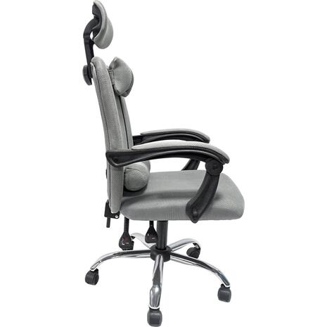 ΚΑΡΕΚΛΑ ΓΡΑΦΕΙΟΥ CRONER HM1196.02 ΓΚΡΙ MESH-ΜΕΤΑΛ.ΒΑΣΗ 58x67x124Υεκ.