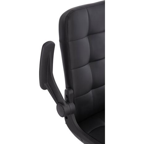 ΚΑΡΕΚΛΑ ΓΡΑΦΕΙΟΥ PORTIMA HM1197.01 ΜΑΥΡΟ PVC-ΣΚΕΛΕΤΟΣ & ΒΑΣΗ 69x57x97Υεκ.