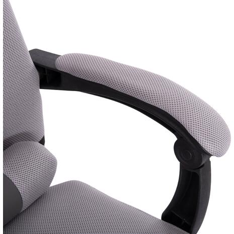 ΚΑΡΕΚΛΑ ΓΡΑΦΕΙΟΥ CRONER HM1196.02 ΓΚΡΙ MESH-ΜΕΤΑΛ.ΒΑΣΗ 58x67x124Υεκ.