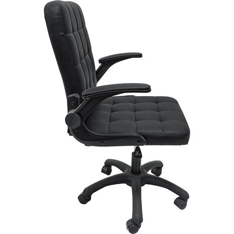 ΚΑΡΕΚΛΑ ΓΡΑΦΕΙΟΥ PORTIMA HM1197.01 ΜΑΥΡΟ PVC-ΣΚΕΛΕΤΟΣ & ΒΑΣΗ 69x57x97Υεκ.