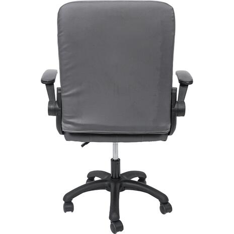 ΚΑΡΕΚΛΑ ΓΡΑΦΕΙΟΥ PORTIMA HM1197.03 ΓΚΡΙ PVC-ΜΑΥΡΟΣ ΣΚΕΛΕΤΟΣ & ΒΑΣΗ 66.5x60x97Υεκ
