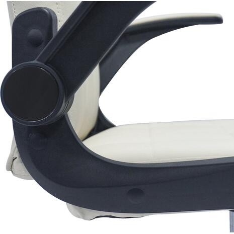 ΚΑΡΕΚΛΑ ΓΡΑΦΕΙΟΥ PORTIMA HM1197.04 ΜΠΕΖ PVC-ΜΑΥΡΟΣ ΣΚΕΛΕΤΟΣ & ΒΑΣΗ 66.5x57x97Υεκ