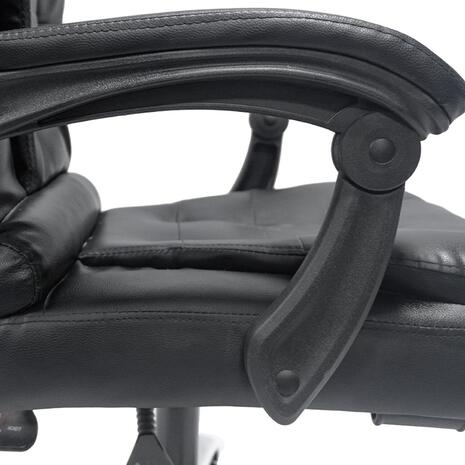 ΚΑΡΕΚΛΑ ΓΡΑΦΕΙΟΥ LAGOM HM1198 ΜΑΥΡO PVC-ΜΕΤΑΛ.ΒΑΣΗ-ΜΑΥΡΟΣ ΣΚΕΛΕΤΟΣ 60x70x104Υεκ