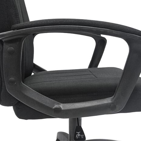 ΚΑΡΕΚΛΑ ΓΡΑΦΕΙΟΥ NIM HM1200.11 ΜΑΥΡΟ ΥΦΑΣΜΑ-ΜΑΥΡΟΣ ΣΚΕΛΕΤΟΣ & ΒΑΣΗ 58x61x101.5Υεκ