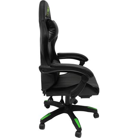 ΠΟΛΥΘΡΟΝΑ GAMING DARREN HM1203.03 ΜΑΥΡΟ-ΠΡΑΣΙΝΟ PVC 58.5x100x120Υεκ.