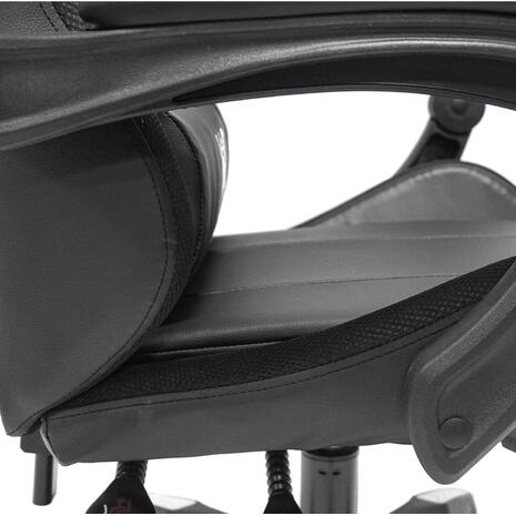 ΠΟΛΥΘΡΟΝΑ GAMING DARREN HM1203.04 ΜΑΥΡΟ-ΛΕΥΚΟ PVC 58.5x100x120Υεκ.