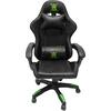ΠΟΛΥΘΡΟΝΑ GAMING DARREN HM1203.03 ΜΑΥΡΟ-ΠΡΑΣΙΝΟ PVC 58.5x100x120Υεκ.