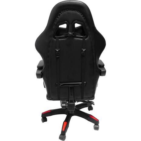 ΠΟΛΥΘΡΟΝΑ GAMING DARREN HM1203.01 ΜΑΥΡΟ-ΚΟΚΚΙΝΟ PVC 58.5x100x120Υεκ.