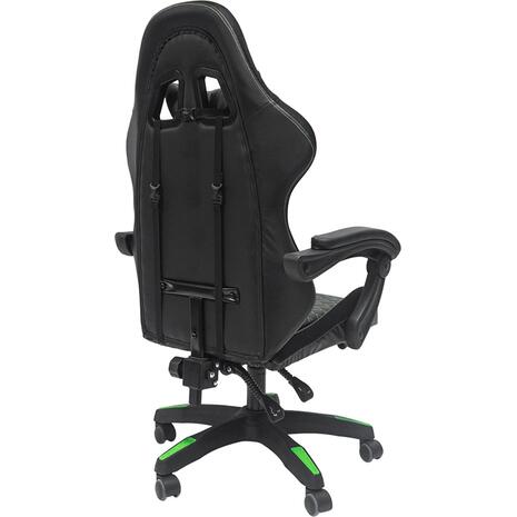 ΠΟΛΥΘΡΟΝΑ GAMING LOOT HM1204 ΜΑΥΡΟ-ΠΡΑΣΙΝΟ PVC 60x60x120Υεκ.