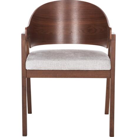 ΚΑΡΕΚΛΑ NERO HM9972 RUBBERWOOD ΣΕ ΚΑΡΥΔΙ-ΓΚΡΙ ΥΦΑΣΜΑ ΚΑΘΙΣΜΑ 56x56x78Yεκ. (σετ 2 τεμαχίων)