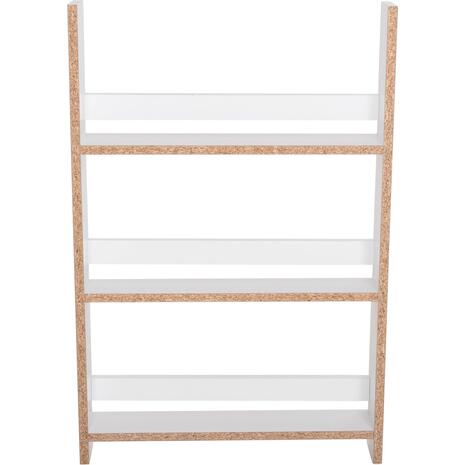 ΡΑΦΙΕΡΑ ΤΟΙΧΟΥ SANI HM18223.01 ΜΕΛΑΜΙΝΗ ΣΕ ΛΕΥΚΟ 60x10x90Υεκ. (3 ΡΑΦΙΑ)