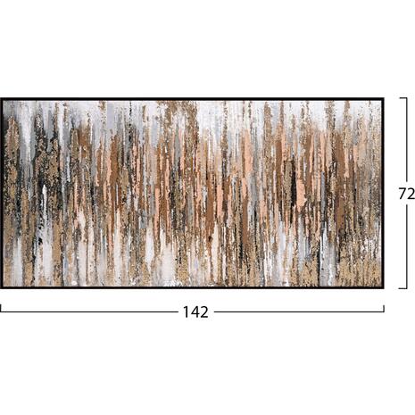 ΠΙΝΑΚΑΣ ΤΟΙΧΟΥ SEDIMENT HM4574.01 ΜΕ ΚΟΡΝΙΖΑ ΜΑΥΡΗ-ΚΑΜΒΑΣ 142x4.5x72Υεκ
