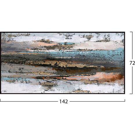 ΠΙΝΑΚΑΣ ΤΟΙΧΟΥ SEDIMENT HM4575.02 ΜΕ ΚΟΡΝΙΖΑ ΜΑΥΡΗ-ΚΑΜΒΑΣ 142x4.5x72Υεκ