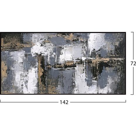 ΠΙΝΑΚΑΣ ΤΟΙΧΟΥ SEDIMENT HM4576 ΜΕ ΚΟΡΝΙΖΑ ΜΑΥΡΗ-ΚΑΜΒΑΣ 142x4.5x72Υεκ