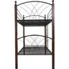 ΚΟΥΚΕΤΑ ΚΡΕΒΑΤΙ STOREY HM687 ΜΑΥΡΟ ΜΕΤΑΛΛΟ-ΚΑΡΥΔΙ RUBBERWOOD-ΓΙΑ ΣΤΡΩΜΑ 190x90εκ