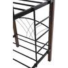 ΚΟΥΚΕΤΑ ΚΡΕΒΑΤΙ STOREY HM687 ΜΑΥΡΟ ΜΕΤΑΛΛΟ-ΚΑΡΥΔΙ RUBBERWOOD-ΓΙΑ ΣΤΡΩΜΑ 190x90εκ