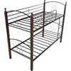 ΚΟΥΚΕΤΑ ΚΡΕΒΑΤΙ STOREY HM687 ΜΑΥΡΟ ΜΕΤΑΛΛΟ-ΚΑΡΥΔΙ RUBBERWOOD-ΓΙΑ ΣΤΡΩΜΑ 190x90εκ