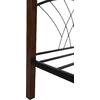 ΚΟΥΚΕΤΑ ΚΡΕΒΑΤΙ STOREY HM687 ΜΑΥΡΟ ΜΕΤΑΛΛΟ-ΚΑΡΥΔΙ RUBBERWOOD-ΓΙΑ ΣΤΡΩΜΑ 190x90εκ