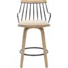 ΣΚΑΜΠΟ ΜΠΑΡ JUDI HM9985.01 WHITE WASH Κ.Π.-ΜΑΥΡΟ ΜΕΤΑΛΛΟ-ΜΠΕΖ ΥΦΑΣΜΑ 48x52x92Υεκ