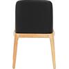 KΑΡΕΚΛΑ ΤΡΑΠΕΖΑΡΙΑΣ FURLAN HM9944.01 RUBBERWOOD-ΜΑΥΡΟ PU 54,5x58x86Υεκ (σετ 2 τεμαχίων)