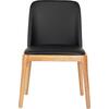 KΑΡΕΚΛΑ ΤΡΑΠΕΖΑΡΙΑΣ FURLAN HM9944.01 RUBBERWOOD-ΜΑΥΡΟ PU 54,5x58x86Υεκ (σετ 2 τεμαχίων)