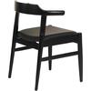 ΠΟΛΥΘΡΟΝΑ ΤΡΑΠΕΖΑΡΙΑΣ CERSEI HM9946.02 RUBBERWOOD & PU ΣΕ ΜΑΥΡΟ 57x54x74Υεκ (σετ 2 τεμαχίων)