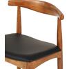 KΑΡΕΚΛΑ ΤΡΑΠΕΖΑΡΙΑΣ ALOR HM9947.03 RUBBERWOOD ΚΑΡΥΔΙ-ΜΑΥΡΟ PU 55x51x75Υεκ (σετ 2 τεμαχίων)