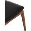 KΑΡΕΚΛΑ ΤΡΑΠΕΖΑΡΙΑΣ ALOR HM9947.03 RUBBERWOOD ΚΑΡΥΔΙ-ΜΑΥΡΟ PU 55x51x75Υεκ (σετ 2 τεμαχίων)