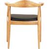 ΠΟΛΥΘΡΟΝΑ ΤΡΑΠΕΖΑΡΙΑΣ ADOR HM9948.01 RUBBERWOOD ΣΕ ΟΑΚ ΚΑΙ ΜΑΥΡΟ PU 62x54x76,5Υεκ