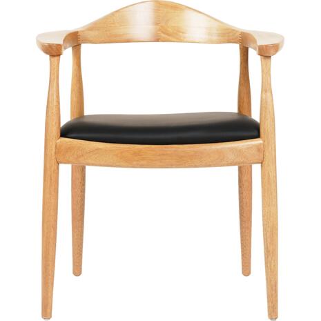ΠΟΛΥΘΡΟΝΑ ΤΡΑΠΕΖΑΡΙΑΣ ADOR HM9948.01 RUBBERWOOD ΣΕ ΟΑΚ ΚΑΙ ΜΑΥΡΟ PU 62x54x76,5Υεκ