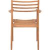 ΠΟΛΥΘΡΟΝΑ MOOSEN HM9936 ΜΑΣΙΦ ΞΥΛΟ TEAK ΣΕ ΦΥΣΙΚΟ 59x60x78,5Υ (σετ 2 τεμαχίων)