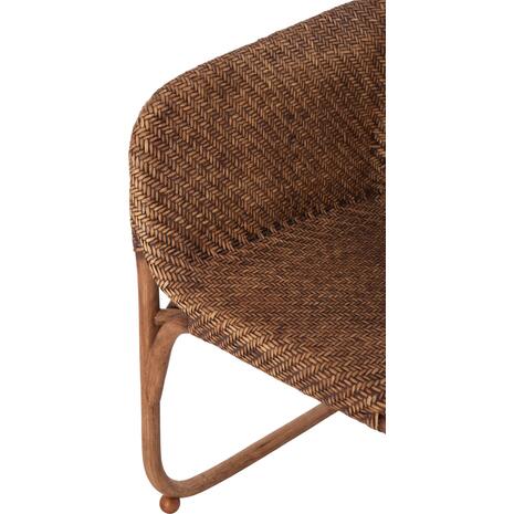 ΠΟΛΥΘΡΟΝΑ ΕΣΩΤ.ΧΩΡΩΝ TUCKET HM9958.02 ΦΥΣΙΚΟ RATTAN-ΚΑΡΥΔΙ ΧΡΩΜΑ 63x60x77Υεκ