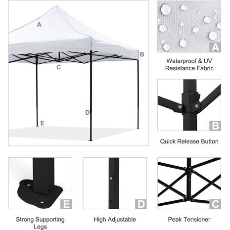 ΚΙΟΣΚΙ/GAZEBO MATTHEW HM6310 ΠΤΥΣΣΟΜΕΝΟ-ΣΚΕΛΕΤΟΣ ΜΕΤΑΛ.ΜΑΥΡΟΣ-ΛΕΥΚΟ ΥΦΑΣΜΑ 3x3x3,10Yμ
