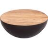 ΔΙΑΚΟΣΜΗΤΙΚΟ ΤΡΑΠΕΖΙ ΣΑΛΟΝΙΟΥ BOWL Φ89,5X39Yεκ. RUSTY ΜΕ ΞΥΛΟ ΑΚΑΚΙΑΣ HM8717.22