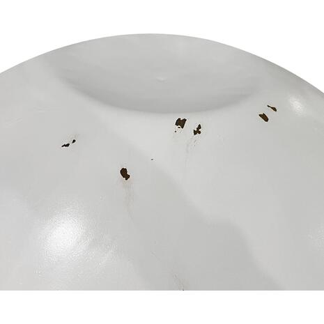 ΔΙΑΚΟΣΜΗΤΙΚΟ ΤΡΑΠΕΖΙ ΣΑΛΟΝΙΟΥ BOWL Φ91x38,5Yεκ. ΛΕΥΚΟ ΜΕ ΞΥΛΟ ΑΚΑΚΙΑΣ HM8717.23 Β'ΔΙΑΛΟΓΗΣ