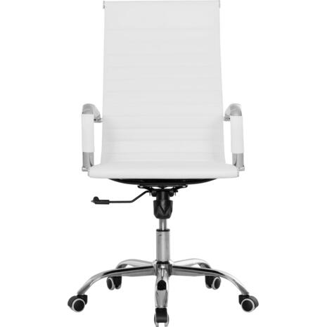 ΚΑΡΕΚΛΑ ΓΡΑΦΕΙΟΥ BOSS ΔΙΕΥΘΥΝΤΟΥ HM1059.32 ΛΕΥΚΟ PU ΠΟΔΙ ΧΡΩΜΙΟΥ 53x57x109Υεκ.