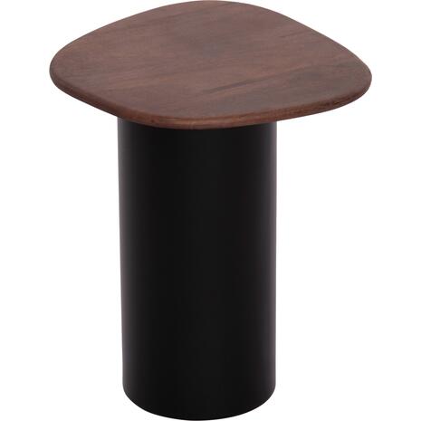 ΤΡΑΠΕΖΙA ΣΑΛΟΝΙΟΥ 3ΤΜΧ PEBBLES HM18004 MANGO TOP-ΜΕΤΑΛΛΙΚΕΣ ΜΑΥΡΕΣ ΒΑΣΕΙΣ