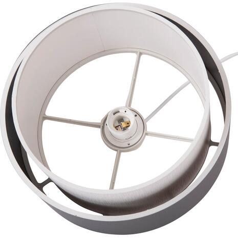 ΦΩΤΙΣΤΙΚΟ ΟΡΟΦΗΣ ΚΥΛΙΝΔΡΙΚΟ KRIKS HM4706.01 PVC ΣΕ ΛΕΥΚΟ-ΓΚΡΙ Φ30x70Υεκ.