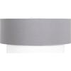 ΦΩΤΙΣΤΙΚΟ ΟΡΟΦΗΣ ΚΥΛΙΝΔΡΙΚΟ KRIKS HM4706.01 PVC ΣΕ ΛΕΥΚΟ-ΓΚΡΙ Φ30x70Υεκ.