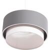 ΦΩΤΙΣΤΙΚΟ ΟΡΟΦΗΣ ΚΥΛΙΝΔΡΙΚΟ KRIKS HM4706.01 PVC ΣΕ ΛΕΥΚΟ-ΓΚΡΙ Φ30x70Υεκ.