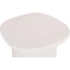 ΤΡΑΠΕΖΙ ΣΑΛΟΝΙΟΥ ΟΒΑΛ ΣΕΙΡΑ SANTORINI HM18054 MDF ΣΕ ΥΠΟΛΕΥΚΟ ΧΡΩΜΑ 54x54,5x40Υεκ