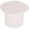 ΤΡΑΠΕΖΙ ΣΑΛΟΝΙΟΥ ΟΒΑΛ ΣΕΙΡΑ SANTORINI HM18054 MDF ΣΕ ΥΠΟΛΕΥΚΟ ΧΡΩΜΑ 54x54,5x40Υεκ
