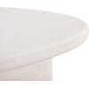 ΤΡΑΠΕΖΙ ΣΑΛΟΝΙΟΥ ΟΒΑΛ ΣΕΙΡΑ SANTORINI HM18054 MDF ΣΕ ΥΠΟΛΕΥΚΟ ΧΡΩΜΑ 54x54,5x40Υεκ