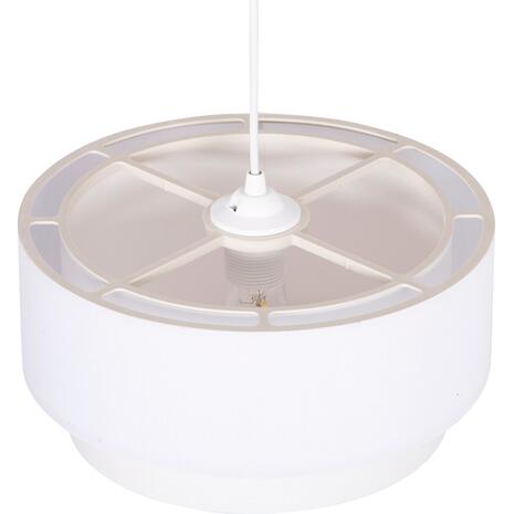 ΦΩΤΙΣΤΙΚΟ ΟΡΟΦΗΣ ΚΥΛΙΝΔΡΙΚΟ KRIKS HM4707.01 PVC ΣΕ ΛΕΥΚΟ Φ30x70Υεκ.